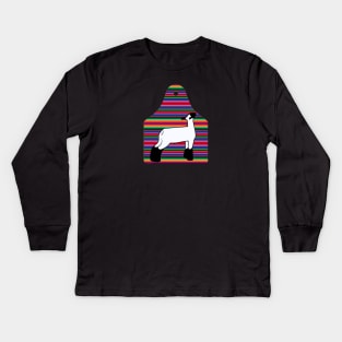 Serape Ear Tag - Market Lamb 1 - NOT FOR RESALE WITHOUT PERMISSION Kids Long Sleeve T-Shirt
